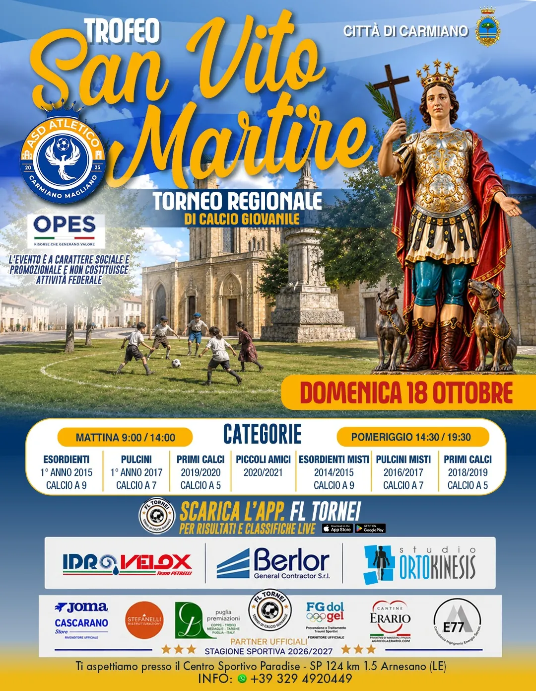 Locandina Trofeo San Vito Martire a Arnesano