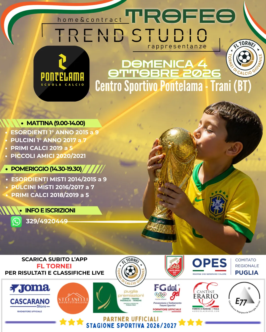 Locandina Trofeo Trend Studio – Pontelama a Trani
